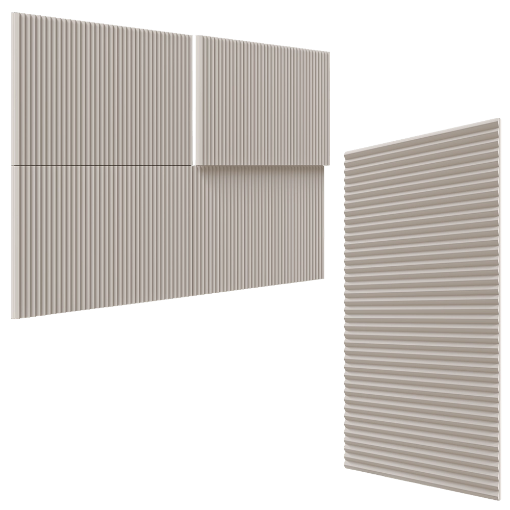 BAUX - Panel Pulp Origami Sense 3D Model