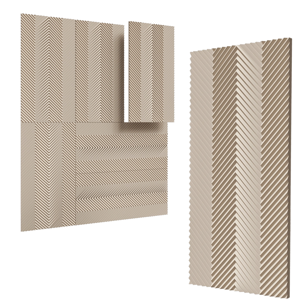 BAUX - Pulp Panel Origami Pulse 3D Model