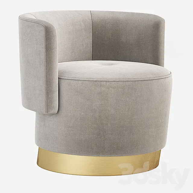 Baxter ANAIS Armchair 3D Model