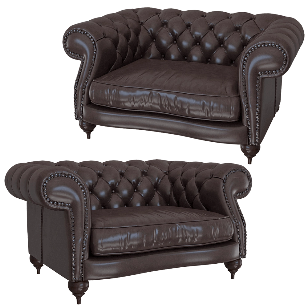 BAXTER - Armchair Diana Chester 3D Model