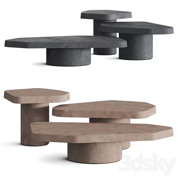 Baxter Bao Coffee Tables 3D Model
