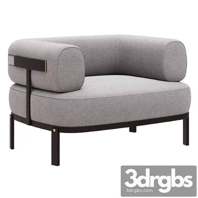 Baxter belt armchair_123 3D Model Free