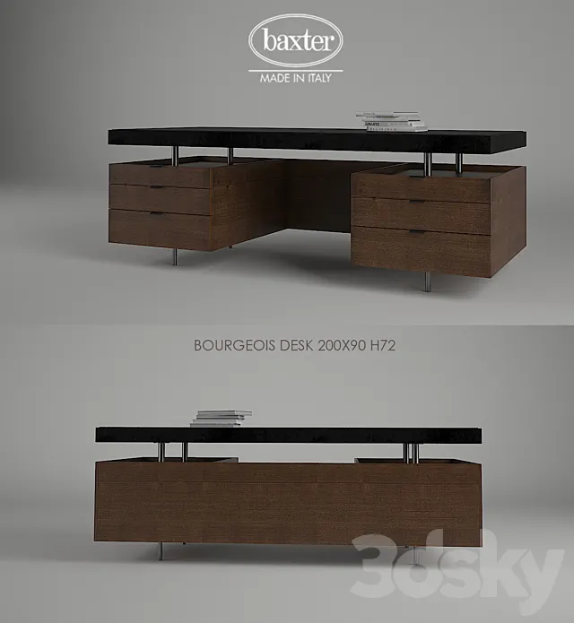Baxter BOURGEOIS DESK 3D Model