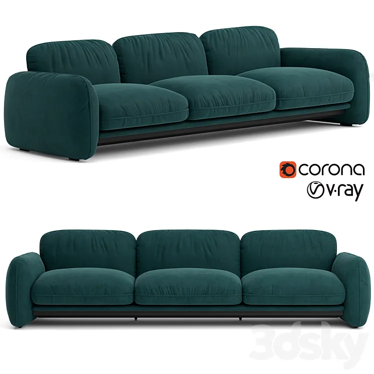 Baxter Brigitte sofa 3D Model Free