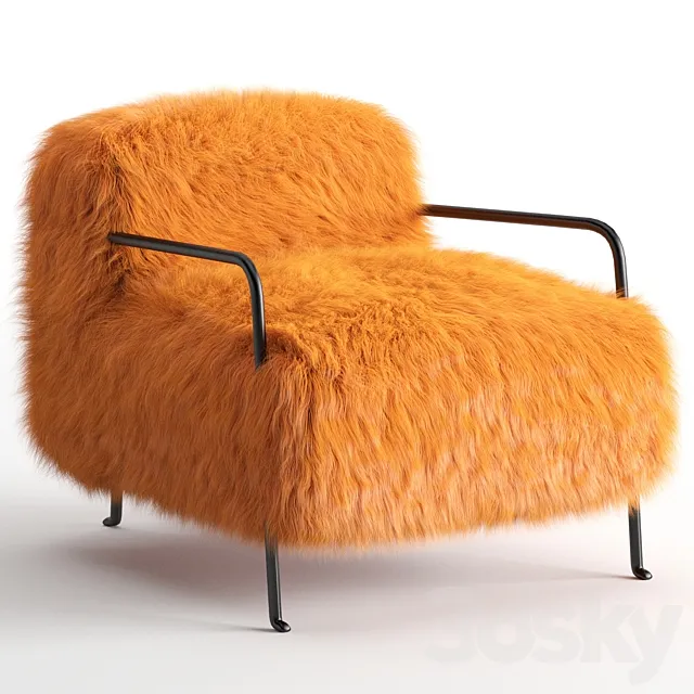 Baxter Bruxelles Armchair 3D Model
