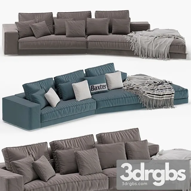 Baxter Budapest Soft Sofa 3D Model Free