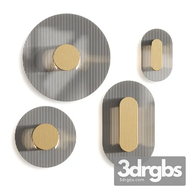 Baxter Button Wall Lamps 3D Model Free