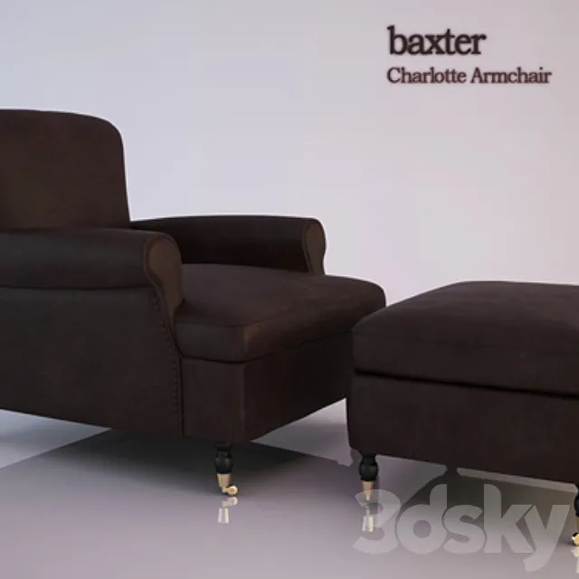 Baxter Charlotte Armchair 3DModel
