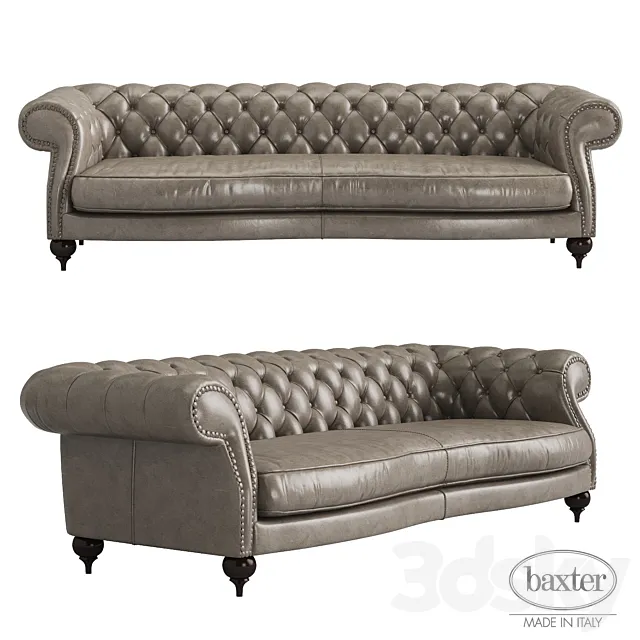 Baxter Diana Chester 3 seat sofa 3DModel