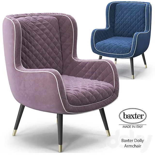Baxter Dolly armchair 3D Model