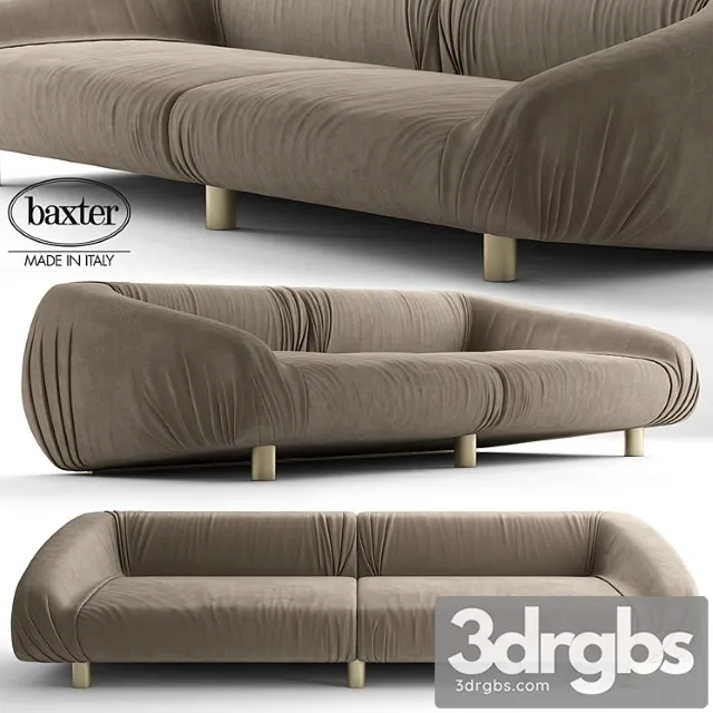 Baxter fold sofa 2 3D Model Free