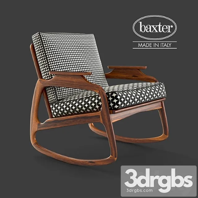 Baxter Ingrid Rocking Armchair 3D Model Free