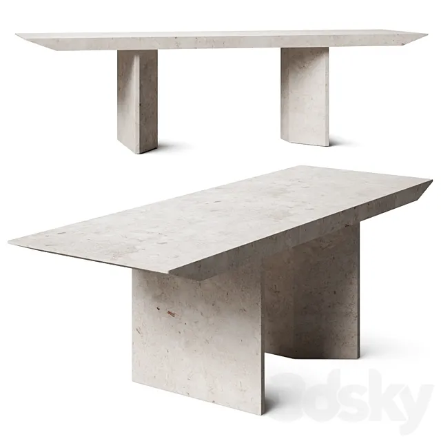 Baxter Judd Dining Tables 3D Model