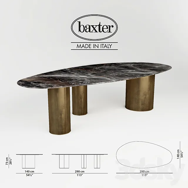 BAXTER-LAGOS TABLE 3D Model