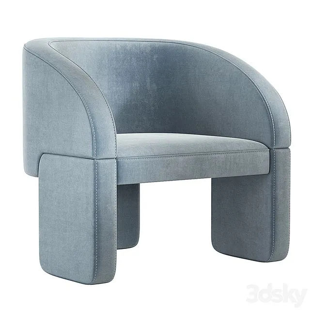 Baxter Lazybones Lounge Studiopepe Italy 3D Model