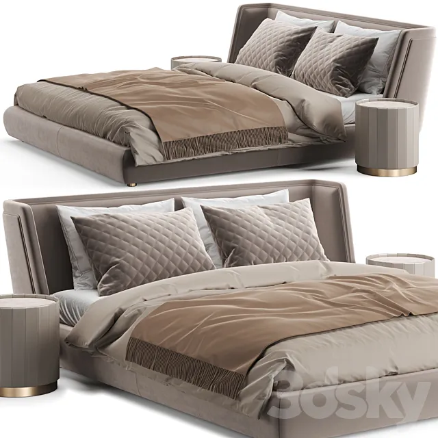 Baxter Metropolis Plain Bed 3DModel