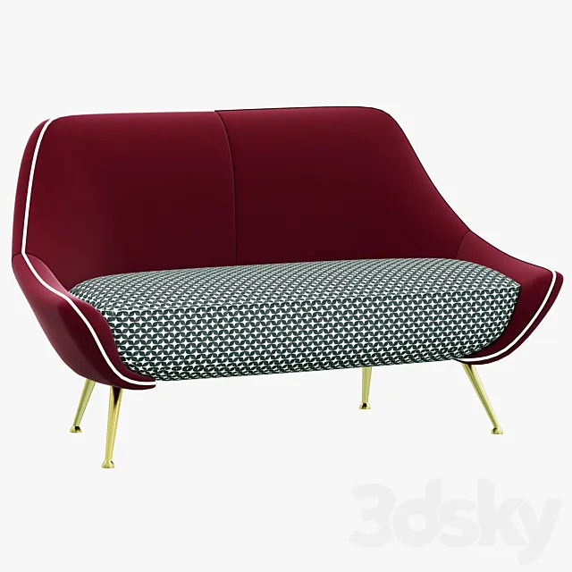 Baxter Mio Sofa 3D Model