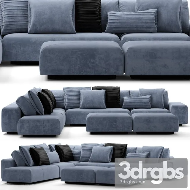 Baxter Monsieur Modular Sofa 3D Model Free