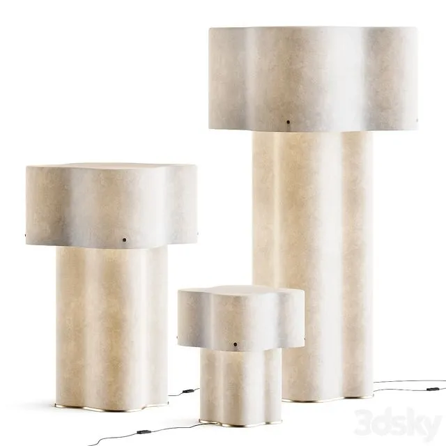 Baxter Nuvola Floor Lamps 3D Model