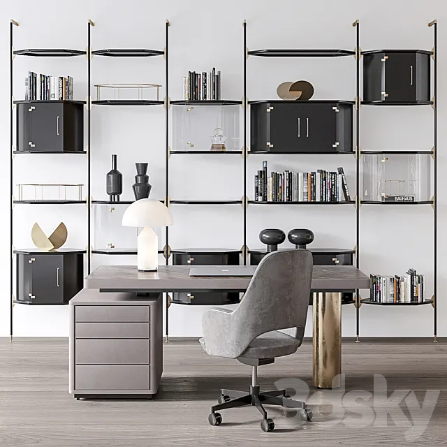 Baxter Office set 2 3DModel