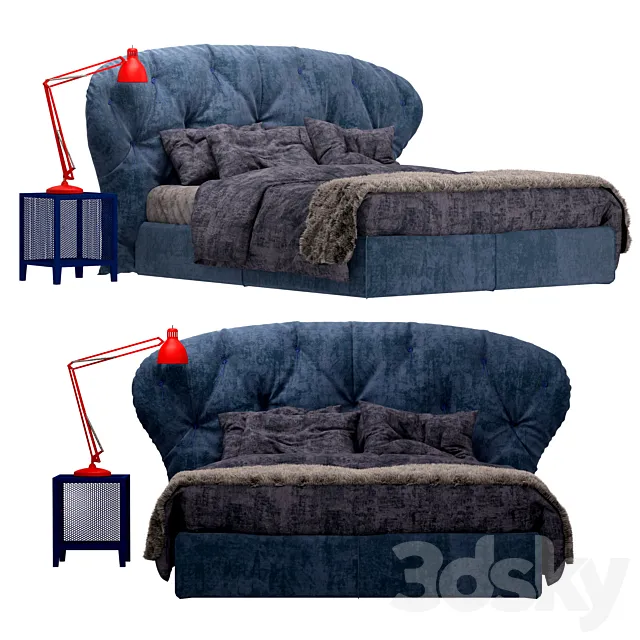 Baxter Positano bed 3DModel