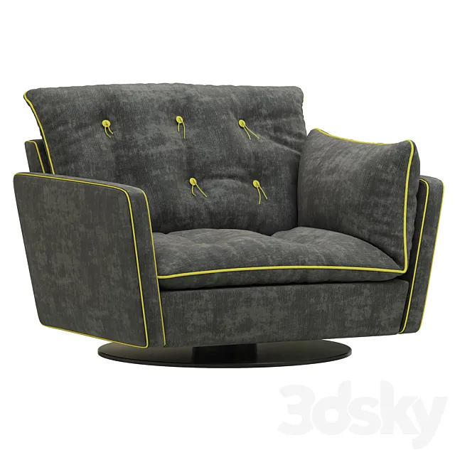 Baxter SORRENTO armchair 3D Model