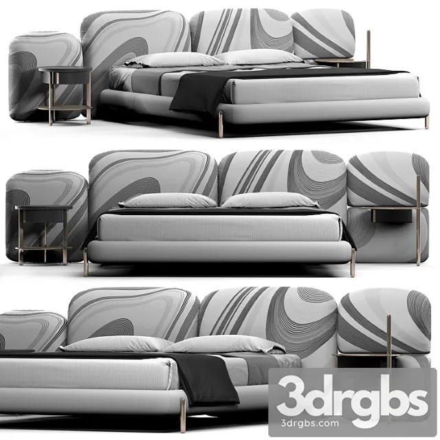 Baxter Stone Bed 1 3D Model Free