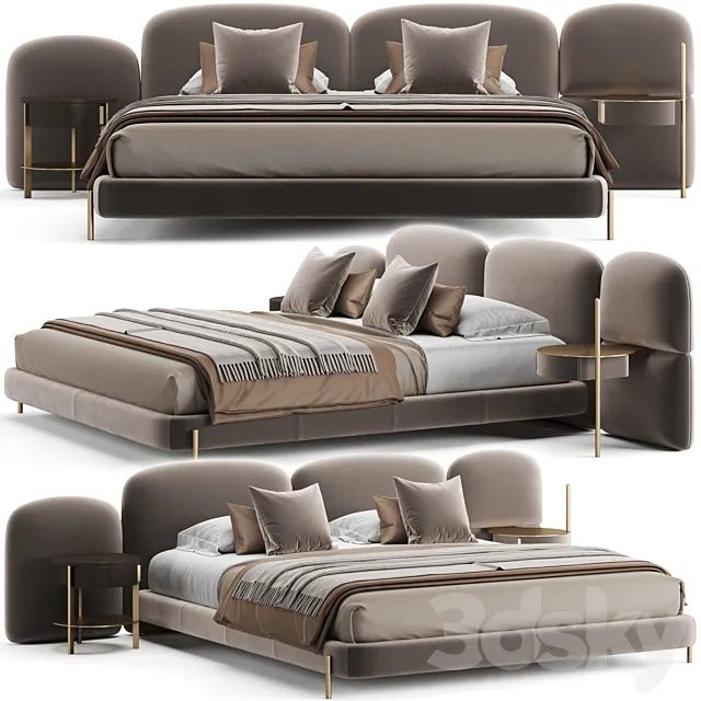 Baxter Stone Bed 3DModel