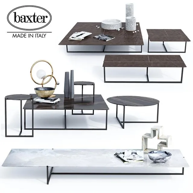 Baxter tables Icaro set 3D Model
