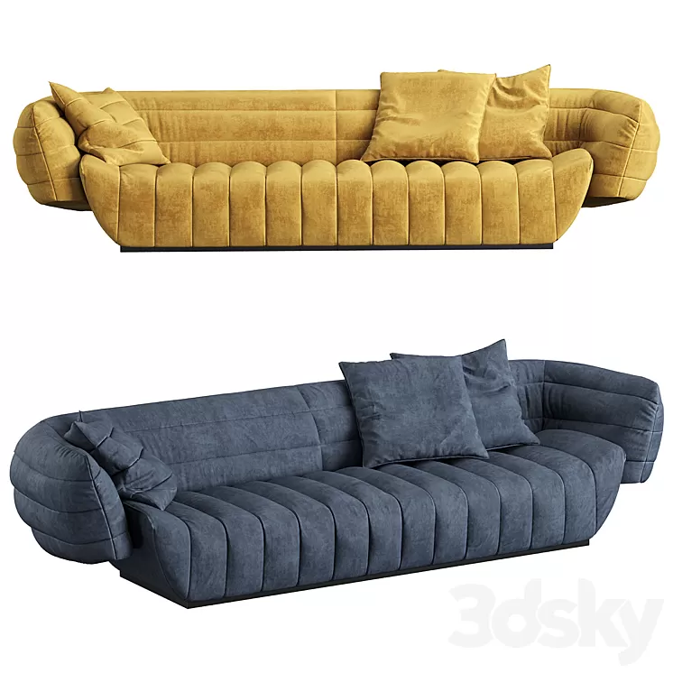 Baxter tactile sofa 3D Model Free