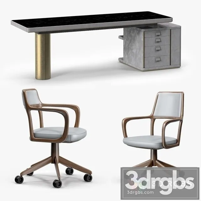 Baxter Verba Volant Desk 3D Model Free