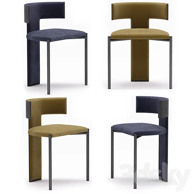 Baxter Zefir Chair 3D Model