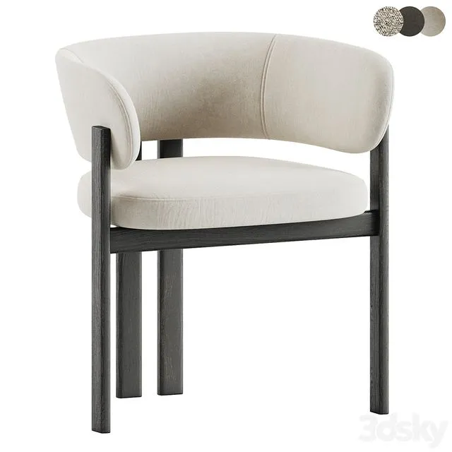 Bay Dining Armchair 3D Model