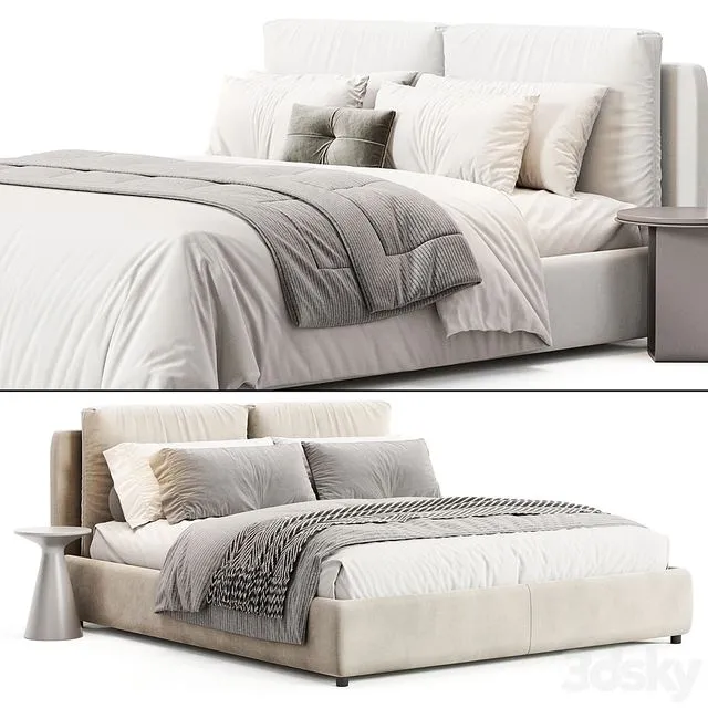 BAYPORT bed by Diotti 3D Model