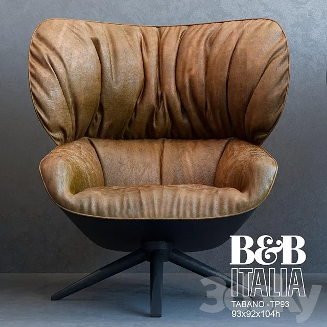B&B armchair TP-93 3D Model