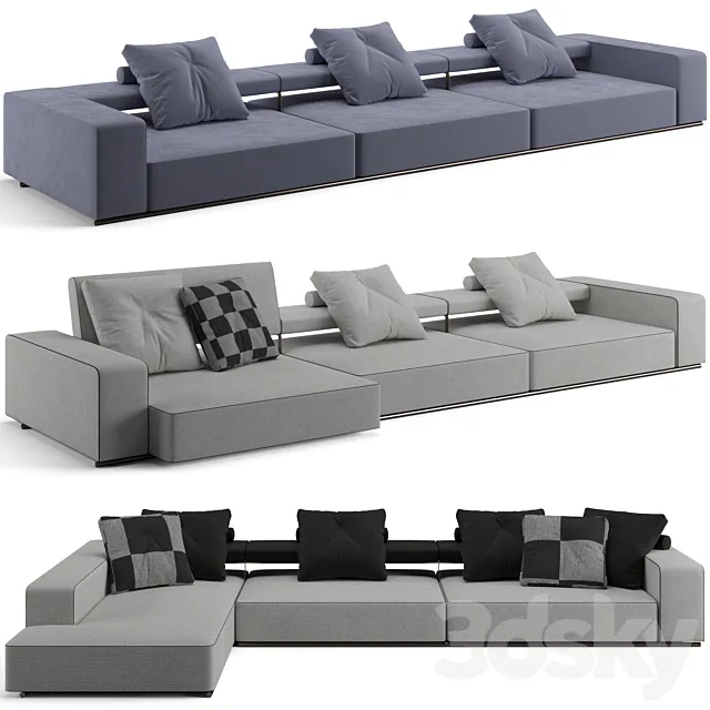 B&B Italia Andy sofa 412 cm 3DModel
