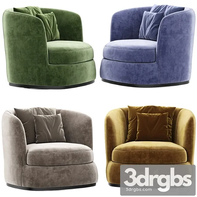 B&b italia armchair apollo -maxalto - design by antonio citterio 3D Model Free