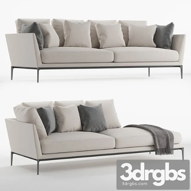 B&b italia atoll sofa 2 3D Model Free