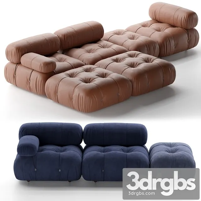 B&b italia camaleonda sofa 2 3D Model Free