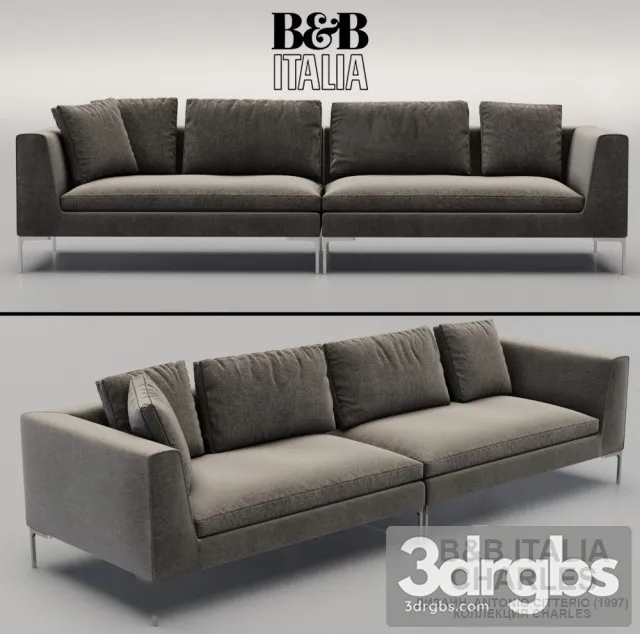 BB Italia Charles 01 3D Model Free