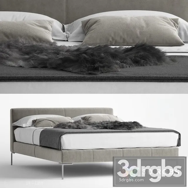 BB Italia Charles Bed 3D Model Free