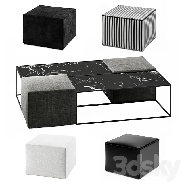 B&B Italia Coffee Table 3DModel