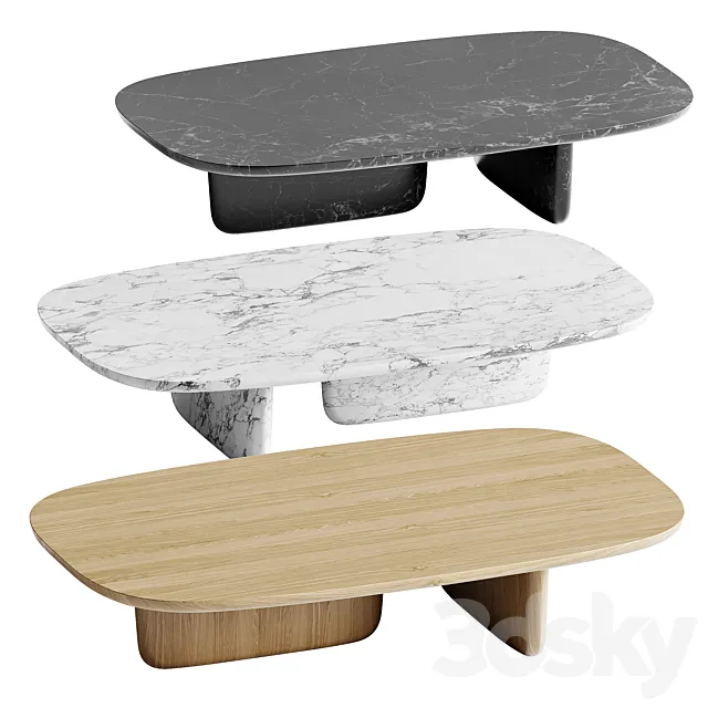 B&B Italia coffee tables Tobi-Ishi 3D Model