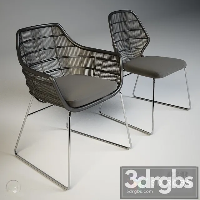 BB Italia Crinoline Chair 3D Model Free