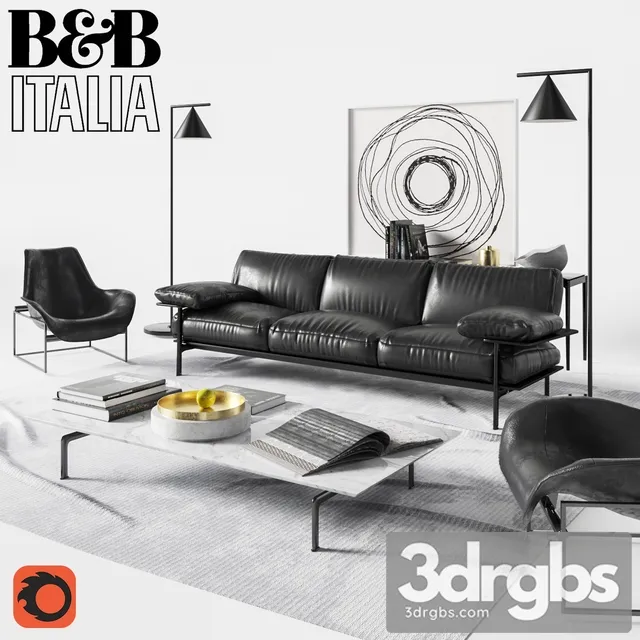 BB Italia Diesis Sofa 3D Model Free