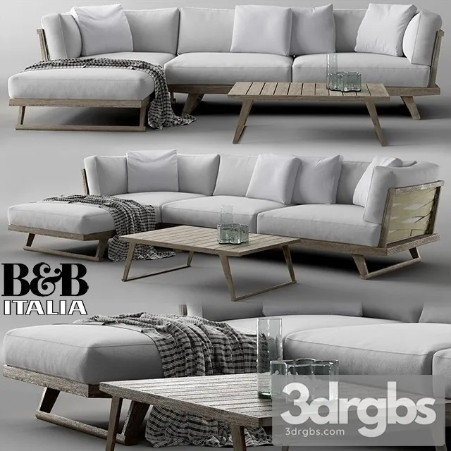 BB Italia Gio Sofa 01 3D Model Free