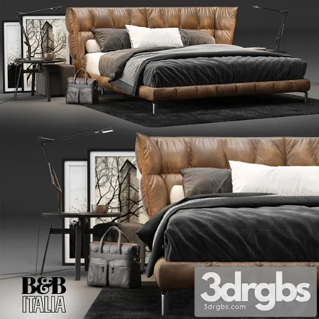 B&B Italia Husk Bed 3D Model Free