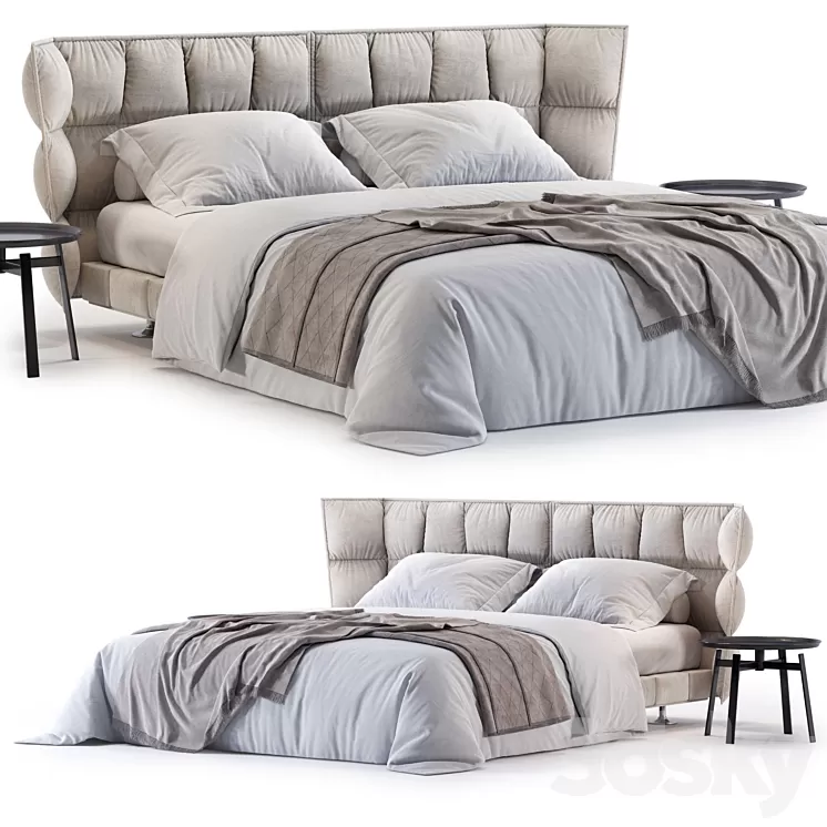 B&B Italia Husk Bed 3D Model Free
