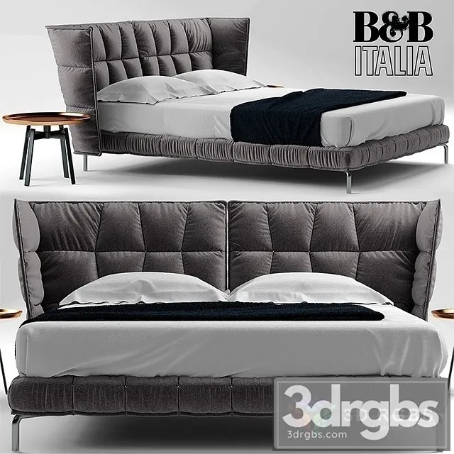 BB Italia Husk Bett Bed 3D Model Free