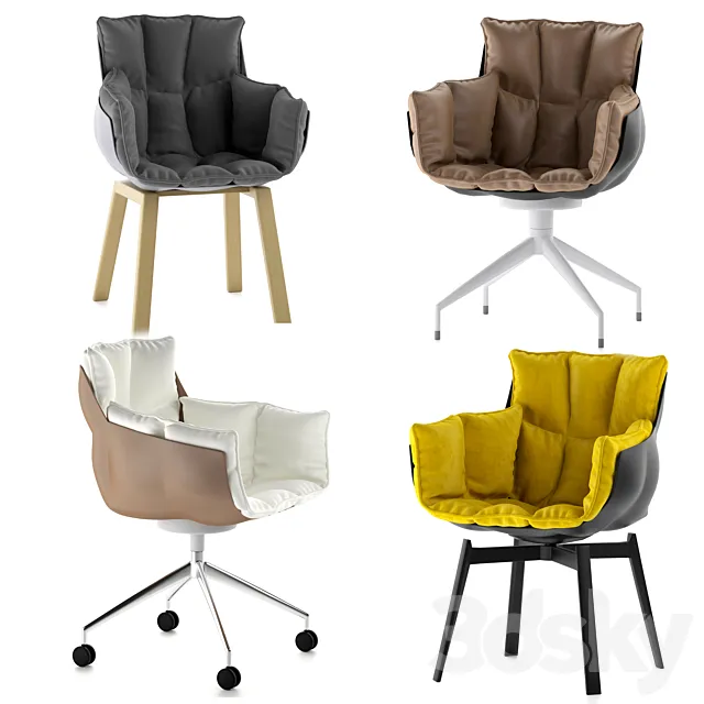 B&B Italia Husk Chairs 3D Model